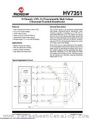 HV7351 datasheet pdf Microchip