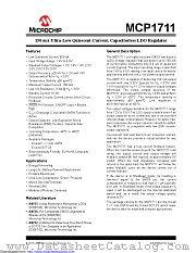 MCP1711T-18I/OT datasheet pdf Microchip