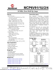 MCP6V91 datasheet pdf Microchip