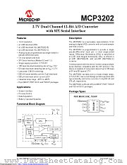 MCP3202T-CI/SN datasheet pdf Microchip