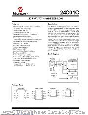 24C01CT-I/OT datasheet pdf Microchip