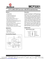MCP3201T-CI/SN datasheet pdf Microchip