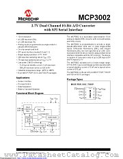 MCP3002-I/MS datasheet pdf Microchip