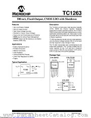 TC1263-4.5VOATR datasheet pdf Microchip