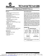 TC1410NVUA datasheet pdf Microchip