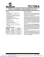 TC7109ACKW datasheet pdf Microchip