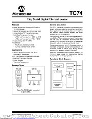 TC74A1-5.0VCTTR datasheet pdf Microchip