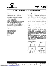 TC1016-3.3VLTTR datasheet pdf Microchip