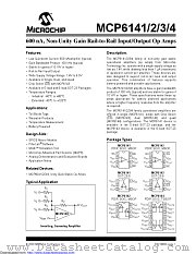MCP6142-E/MS datasheet pdf Microchip