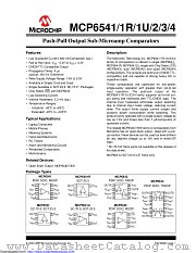 MCP6541T-E/OTGVAO datasheet pdf Microchip