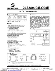 24AA044-E/P datasheet pdf Microchip