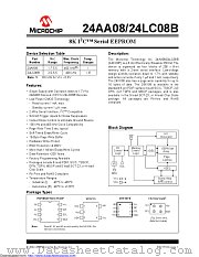 24LC08BHT-E/OT datasheet pdf Microchip