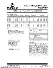 93LC56AT-I/SNG15KVAO datasheet pdf Microchip