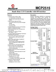 MCP2515-E/SO datasheet pdf Microchip