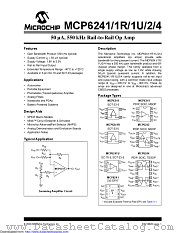 MCP6241T-E/MS datasheet pdf Microchip