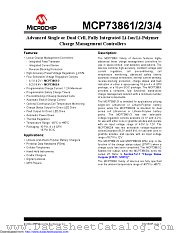 MCP73861T-I/MLRB4 datasheet pdf Microchip