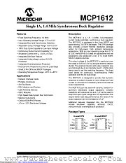 MCP1612T-ADJI/MF datasheet pdf Microchip