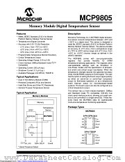MCP9805 datasheet pdf Microchip