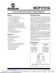 MCP1701A datasheet pdf Microchip
