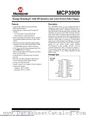 MCP3909 datasheet pdf Microchip