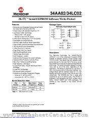 34LC02T-E/SN datasheet pdf Microchip