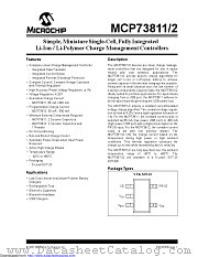 MCP73811 datasheet pdf Microchip