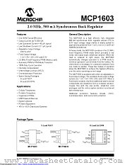 MCP1603L datasheet pdf Microchip