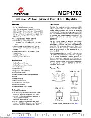 MCP1703AT-1802E/CB datasheet pdf Microchip