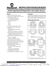 MCP4152-503E/MS datasheet pdf Microchip