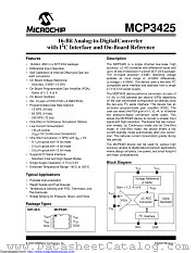 MCP3425A3T-E/CH datasheet pdf Microchip