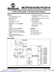 MCP23018T-E/MJ datasheet pdf Microchip