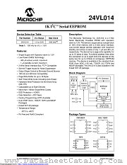 24VL014H/P datasheet pdf Microchip