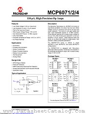 MCP6072 datasheet pdf Microchip