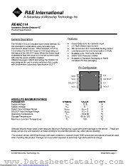 RE46C114 datasheet pdf Microchip