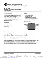 RE46C108 datasheet pdf Microchip
