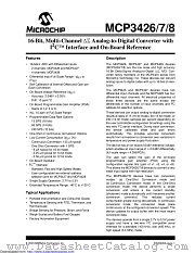 MCP3426A6-E/SN datasheet pdf Microchip