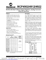 MCP4912T-E/STVAO datasheet pdf Microchip