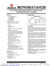 MCP4706A1T-E/CH datasheet pdf Microchip