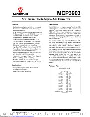 MCP3903 datasheet pdf Microchip