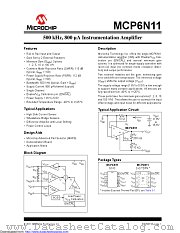 MCP6N11T-001E/MNY datasheet pdf Microchip