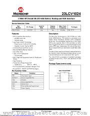 23LCV1024-I/P datasheet pdf Microchip