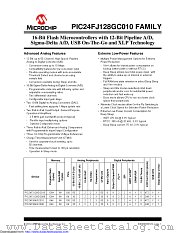 PIC24FJ128GC010T-I/BG datasheet pdf Microchip