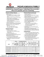 PIC24FJ64GA306-I/PTREL datasheet pdf Microchip