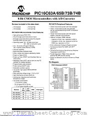 PIC16C73B-04I/SP4AP datasheet pdf Microchip