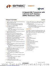 USB3317C-GJ-TR datasheet pdf Microchip