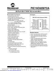 PIC16C62B-04I/SOVAO datasheet pdf Microchip