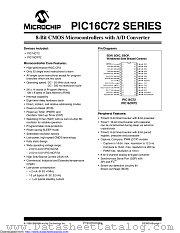 PIC16C72A-04I/SOVAO datasheet pdf Microchip