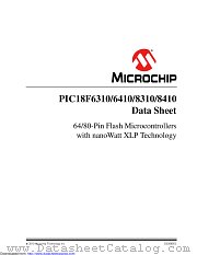 PIC18F8310T-I/PT datasheet pdf Microchip