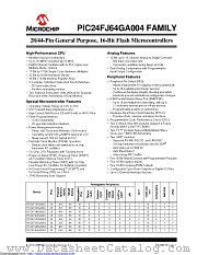 PIC24FJ48GA002-I/SP datasheet pdf Microchip