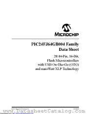 PIC24FJ64GB002-I/ML datasheet pdf Microchip